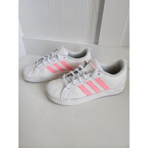 Adidas Streetcheck Pink / White Tennis Shoe Sneaker Size 3 Youth